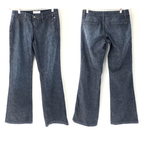 Habitual Denim - Habitual Women Wide Leg Low Rise Flared Jean Blue Y2K Denim Trouser Sz 28 x 35